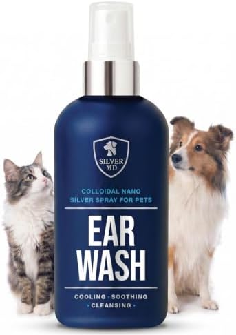 Nano Silver Pet Ear Wash for Dogs & Cats Spray, 8 Oz by SilverMD