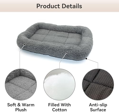 LESYPET Cat Bed for Indoor Cats, Cat Bed Curl Sleep Cushion with Raised Pillow Around, Washable Pet Mat for Cat/Rabbit/Hamsters, 15"×10" - Image 4