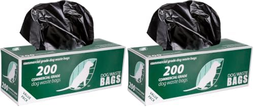 Zero Waste USA - 200 Commercial Grade Dog Waste Station Refill Roll Bags - (Most Popular) - 40% Thicker than competitor brands - Fits Any Dog Waste Station - 1 Roll of 200 bags per roll (Pack of 2) by ZEROWASTEUSA
