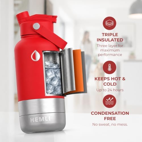 32 oz. Dog Water Bottle, Insulated Dog Travel Water Bottle, Stainless Steel Pet Water Bottle Dispenser Portable Food and Water Bowl for Dogs for Walking Dog Canteen Travel Kit - Image 3