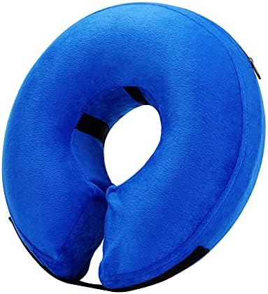 Inflatable Dog Cone Collar for After Surgery, Doggie Neck Blow up Donut Recovery ECollar, Soft Adjustable Dog Cone for Small Medium Large Dogs and Cats by Katoggy