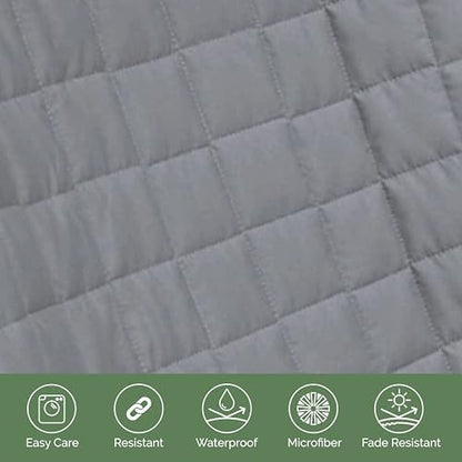 Elegant Comfort Premium Pet Car Seat Cover for Front Seat, Luxury Microfiber Car Seat Protector, Heavy Duty and Durable, Non-Slip and Waterproof Car Seat Cover for Trucks, Cars, and SUVs, Gray - Image 6