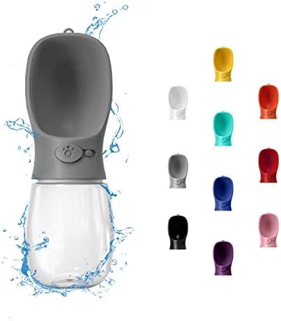 WePet Portable Dog Water Bottle, 12 OZ, Leak Proof Puppy Water Dispenser with Drinking Feeder for Pets Outdoor Walking, Hiking, Travel, Food Grade Plastic by WePet