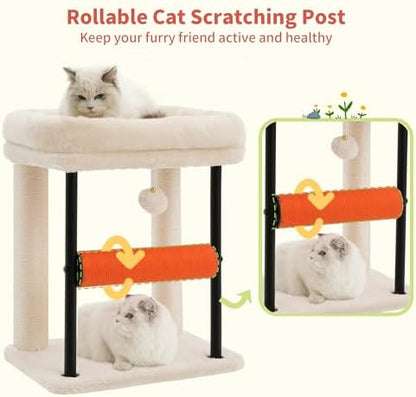 Hey-brother Cat Tree, Sturdy Tower with Sisal-Wrapped Columns, MPJ010SM - Image 7