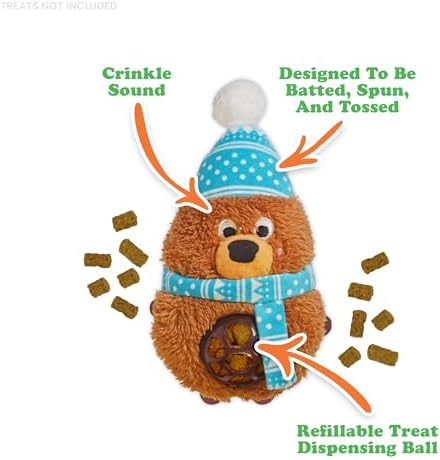 Meowijuana Knock 'n' Nibble Toy & Treat Bundle | Winter Buddy & Seafood - Image 2