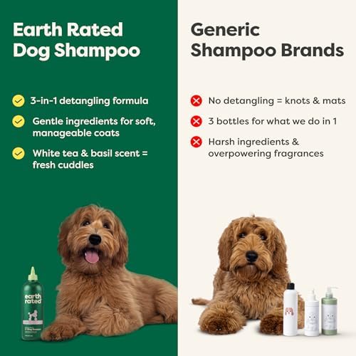 Earth Rated Detangler Hypoallergenic Dog Shampoo & Conditioner, 16 oz - Image 5