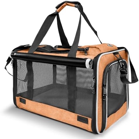 GAPZER Dog Carry Bag Puppy, Pet Soft-Shell Portable Kennel Crate 0-15 lbs by GAPZER