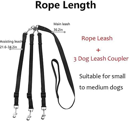 3 Dog Leash 3 in 1 Multiple Dog Leash - Image 2