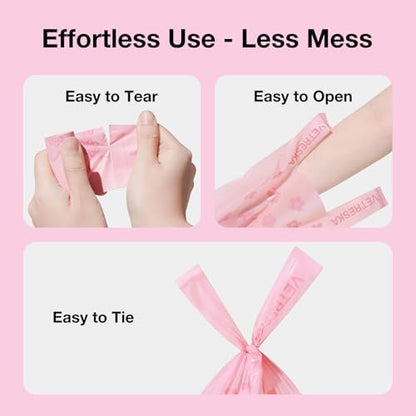 VETRESKA Dog Poop Bags with Handles 450 Count, Floral Scented Waste Bags - Image 5
