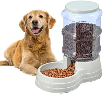 3 Gallon Gravity Large Dog Food Feeder,11L Automatic Pet Feeder, Dog Food Dispenser for Large Breed by LeptzoaPetProducts