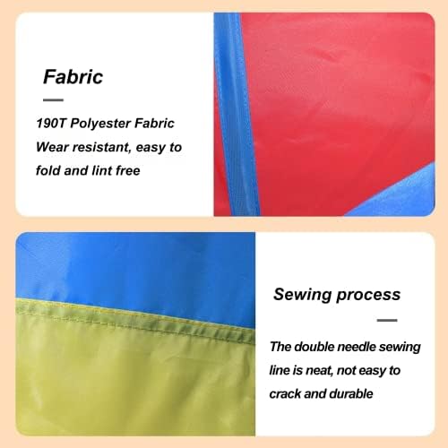 Kids Play Tunnel Tent for Toddlers, Colorful Pop Up Crawl Tunnel Toy Tent for Baby Infant Children or Dog Cat Pets, Indoor & Outdoor Toys for Boy and Girl Backyard Playset - Image 3
