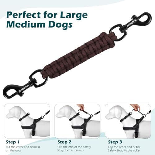 PetBonus Dog Collar Safety Clip, Handmade Prong Collar to Harness Connector - Image 6