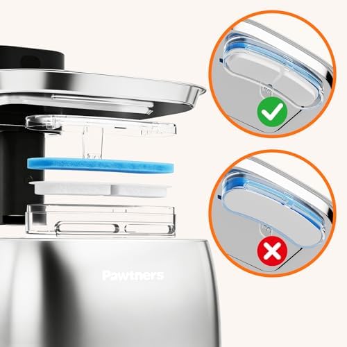 Pawtners 8 Pack Replacement Filters for STR-PT-108A Pumpless Cat Fountain - Image 5