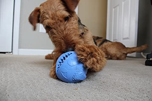 Jolly Pets Monster Ball Bouncing Treat Dog Toy, 3.5 in, Blue - Image 2
