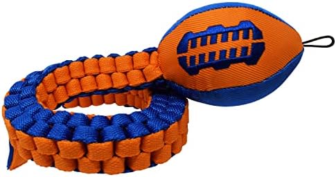 Nerf Dog Vortex Chain Tug Dog Toy with Squeaker Football Head, Lightweight, Durable, Water Resistant, 30 Inches, For Medium to Extra-Large Breeds, Single Unit (3474) - Image 4