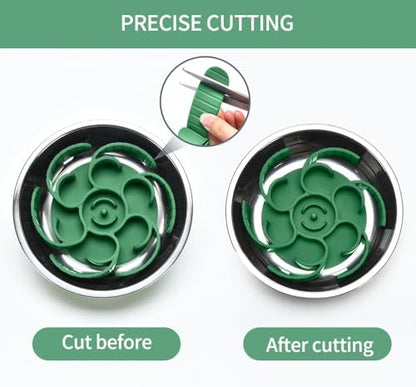 Slow Feeder Dog Bowls Insert,Third Generation upgradedSuper Firm Eating Bowl（Cuttable） for Large Breed and Medium Small Size Compatible with Regular Elevated Metal Glass Dog Bowl (Green) - Image 5