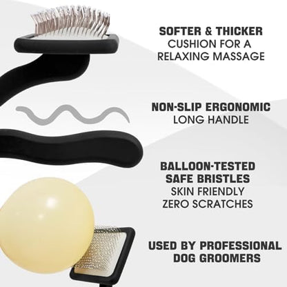 Bonteck Dog Slicker Brush for Dogs Grooming Kit 5PCS Long Haired Doodles - Image 2