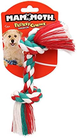 Mammoth Pet Products Flossy Chews Cottonblend Color Rope Bone, Small 9-Inch, multicolored (20002V) - Image 2