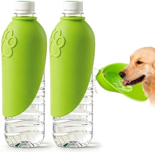 2pcs Portable Dog Water Bottle Attachment, Pet Water Bowl for Walks by Unknown