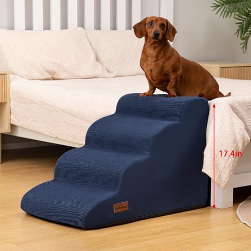 Aodisman Dog Steps for Bed or Couch,4-Step Pet Stairs Ramp for Small Dogs - Image 5