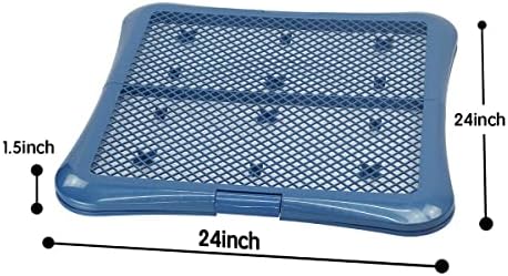 petphabet Training Pad Holder Floor Protection Dog Pad Holder Mesh Training Tray (L-24"x24")… - Image 2
