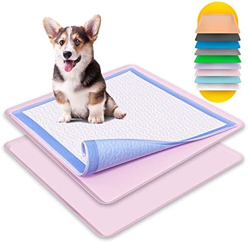 Dog Pee Pad Holder - Fits Up to 24” x 24” Pee Pad - 2 Pack - Rose by Skywin