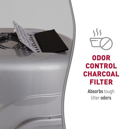 Nature's Miracle Hooded Flip Top Cat Litter Box with Charcoal Filter - Image 5