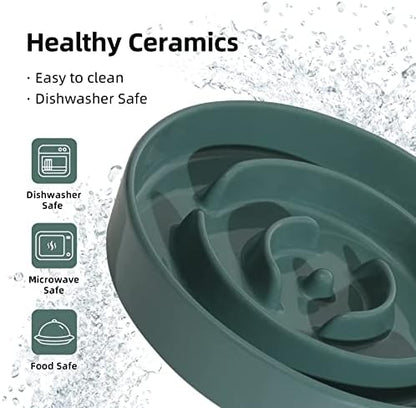 Havniva Ceramic Slow Feeder Dog Bowls, 8.3 in Slow Feeder for Medium Breed - Image 6