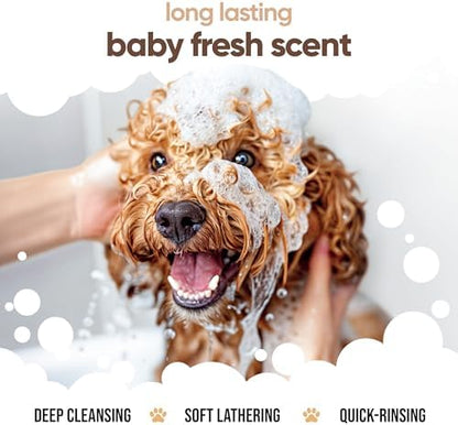 Vanilla & Shea Butter Dog Shampoo by Buddycare | Moisturising Shampoo for Dogs | Vanilla & Shea Butter Scented | with Aloe Vera and Pro Vitamin B5 (50.72oz) - Image 4