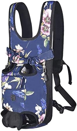 Petmolico Pet Dog Carrier Backpack,Adjustable Dog Legs-Out Front Backpack,Hands-Free Cat Pup Front Carrier Travel Bag,Easy-fit for Traveling Hiking for Dogs,(XL,Blue Daffodil) - Image 3