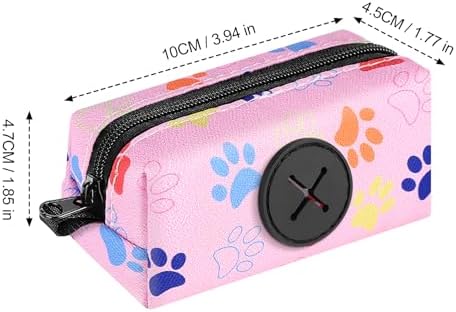 2pack Dog Poop Bag Holder Zippered Pet Waste Bags Dispenser - Image 4