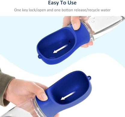 WePet Portable Dog Water Bottle, 19 OZ, Leak Proof Puppy Water Dispenser with Drinking Feeder for Pets Outdoor Walking, Hiking, Travel, Food Grade Plastic - Image 6