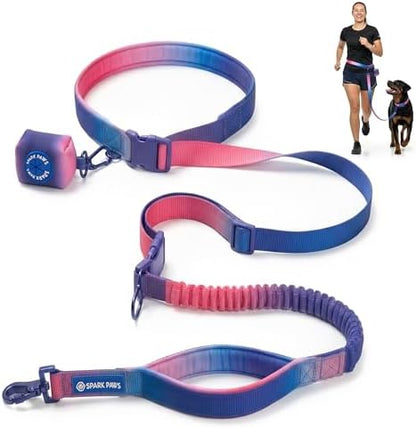 Spark Paws Hands Free Dog Leash - Bungee Waist Belt for Running & Walking by SparkPaws