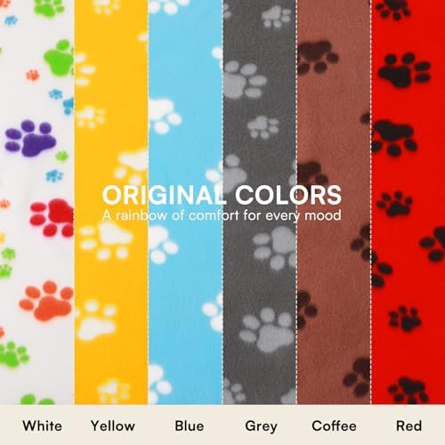 LINENLUX Fleece Dog Blankets 6-Pack, Soft Stretchy for Small Medium Puppy - Image 2