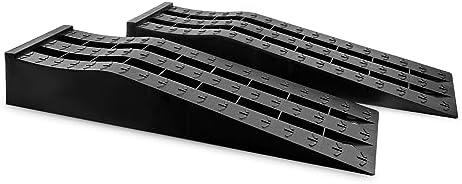 HOXWELL Portable Car Ramps for Oil Changes High Lift, Heavy Duty Low Profile Car Ramps for Jack Support, Vehicle Ramps for Garage, 31.5''x8.1''x4.9'', GVW 10000 LBS, 2PCS by HOXWELL