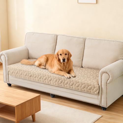 Ameritex Pet Bed Cover Dog Bed Blanket for Sofa and Furniture Waterproof New Pattern Design (30x70 Inch, Beige) - Image 6