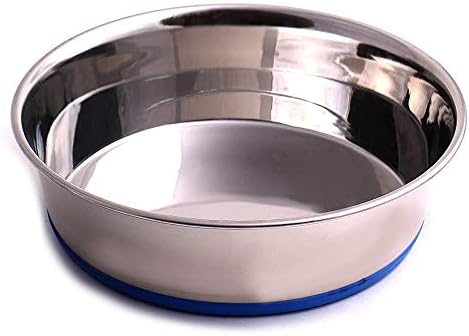 Max and Neo Heavyweight Non-Skid Rubber Bottom Stainless Steel Dog Bowl - We Donate a Bowl to a Dog Rescue For Every Bowl Sold (Medium - 50oz - 8" Diameter) by MaxandNeo