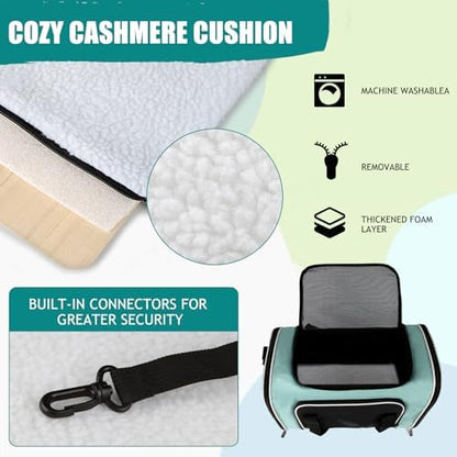 Top tasta Dog Cat Carrier Pet Carriers for Small Medium Large Cats Dogs Carrier Soft Sided Small Puppy Dog Carrier Portable Foldable Airline Approved Dog Cat Travel Carrier Green Large - Image 4