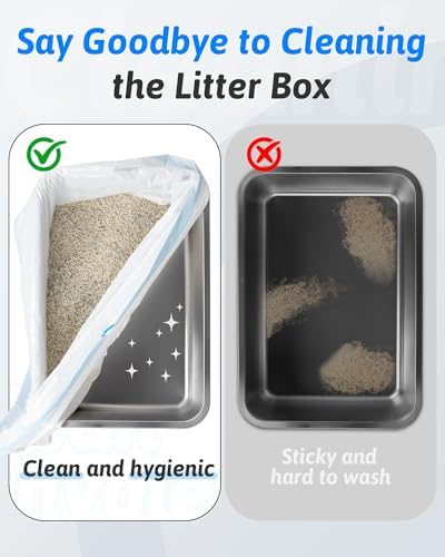 ANWA 36" x 18" Cat Litter Box Liners, Heavy-Duty Large Cat Litter Bags - Image 2