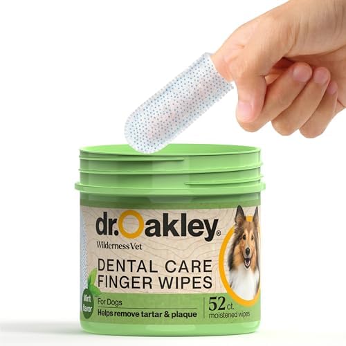 Dr. Oakley Dog Dental Wipes Finger Dental Care - Mint Flavor by Unknown