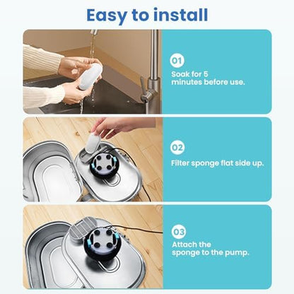 Official SwanNeck Cat Water Fountain Replacement Filters- 8+8 Pack - Image 4