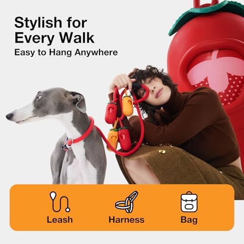 VETRESKA Dog Poop Bag Dispenser with Citrus Scented Waste Bags, 105 Counts - Image 3