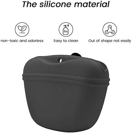 AUDWUD Silicone Dog Treat Pouch with Clicker Magnetic Closure Secure Clip - Image 2
