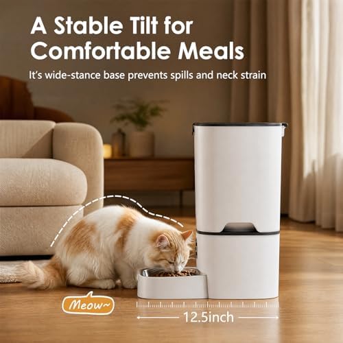 Automatic Cat Feeder 7L, 9 Meals/Day Food Dispenser for Cats Small Dog Pet - Image 4