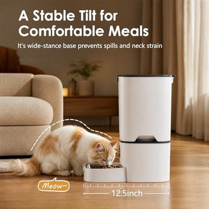 Automatic Cat Feeder 7L, 9 Meals/Day Food Dispenser for Cats Small Dog Pet - Image 4