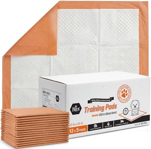 MED PRIDE Dog Training Pads 22x24 in with Attractant,Leakproof,5 Count by MEDPRIDE