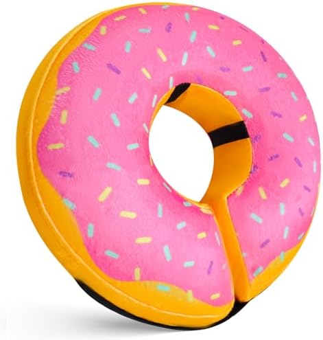 Inflatable Dog Cone Collar for Dogs & Cats - Soft, Adjustable Blow-up Donut E-Collar for Small, Medium & Large Pets by Katoggy