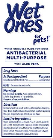 Wet Ones for Pets Multi-Purpose Dog Wipes with Aloe Vera, 50 Count - 3 Pack | Dog Wipes for All Dogs in Tropical Splash, Wipes for Paws & All Purpose - Image 7