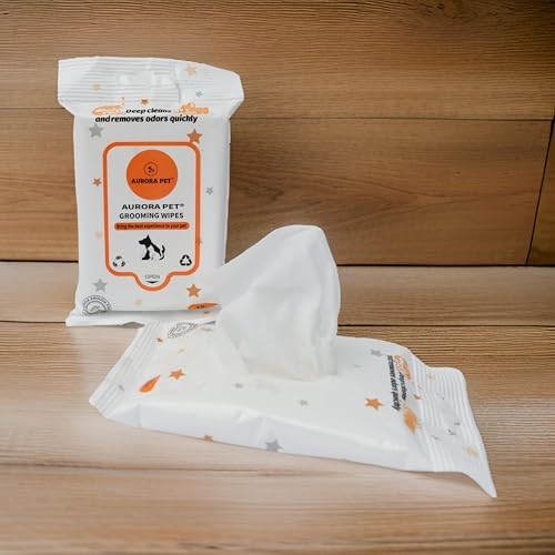 Aurora Pet Wipes – 100% Natural, Plant-Based Hypoallergenic Grooming Wipes for Dogs & Cats (60-Count Travel Pack) - Image 6