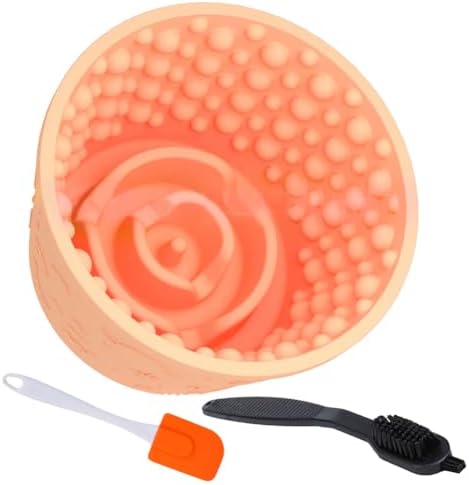 Dog Lick Bowl,Anxiety Relief Non-Slip Silicone Treat Bowl,Durable Anti-Choking Long-Lasting Enrichment Slow Feeder Licking Mat for Small Medium Large Breed,Freezable BPA Free Silicone Dishwasher Safe by SMARTTAIL